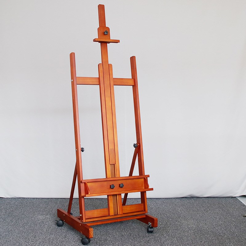 楼盘广告公司宣传架子可调节折叠油画架木制展示画架画框