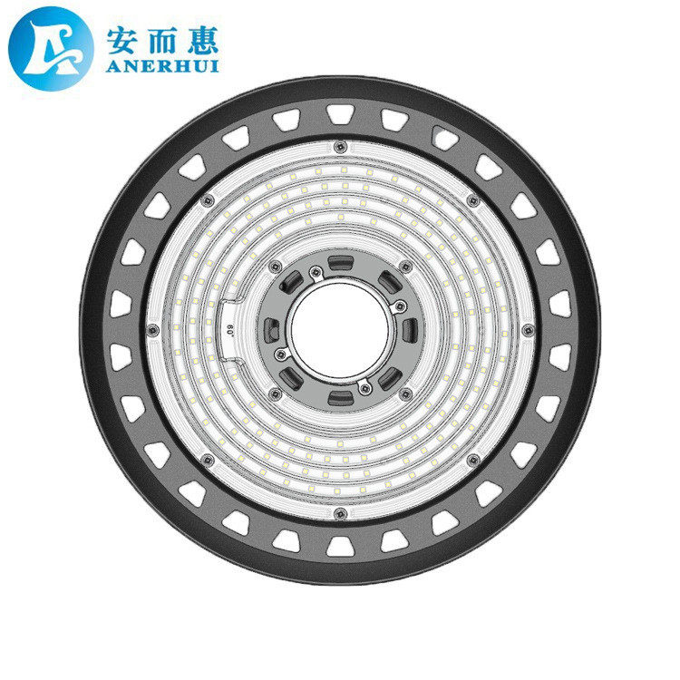 厂家新款压铸led工矿灯外壳圆形UFO飞碟灯外壳150w贴片天棚灯套件