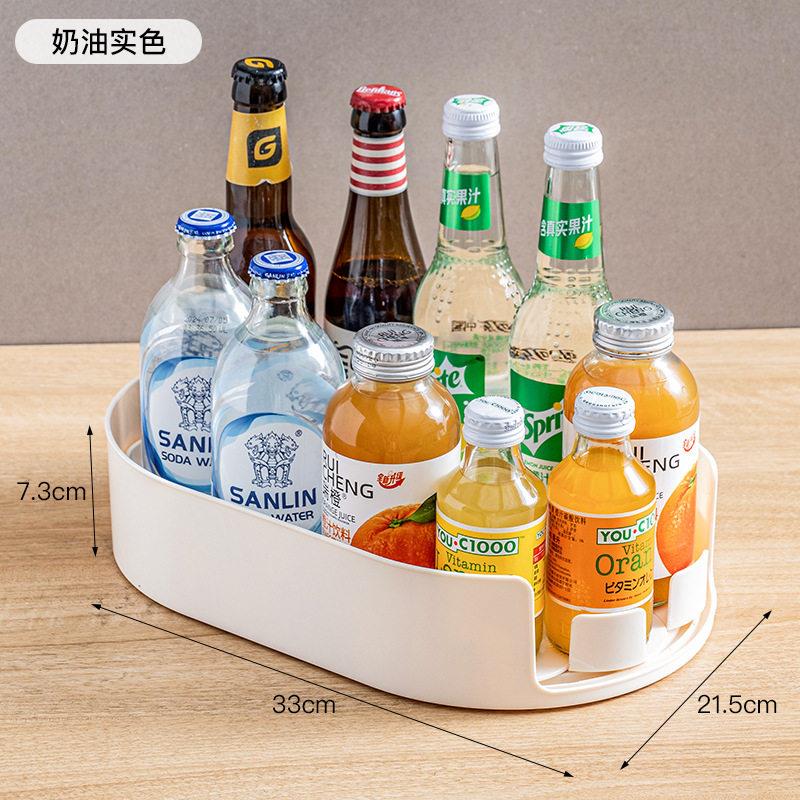 厨房置物架冰箱旋转收纳盒多功能整理架子整体橱柜用品调味罐架托