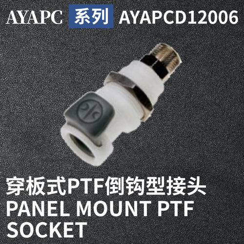 安岩高纯CPC型快插接头AYAPCD12006兼容CPC和LT塑料接头快接头