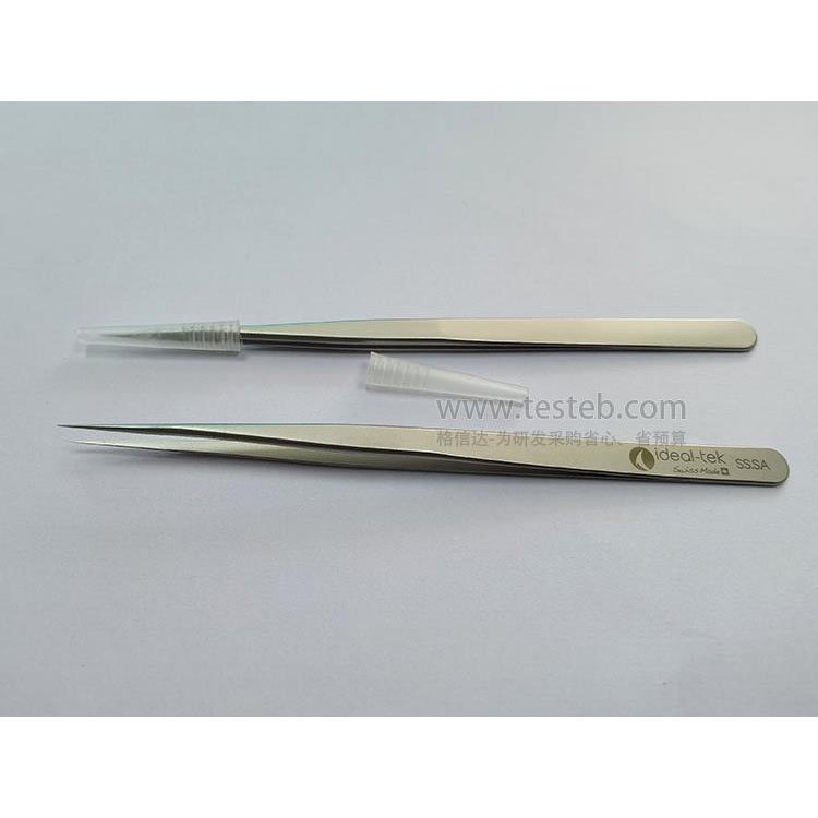 瑞士ideal-tek SS.SA镊子细长尖头0.12mm 抗磁耐酸不锈钢长140mm