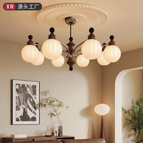 竹节vintage中古风客厅吊灯?