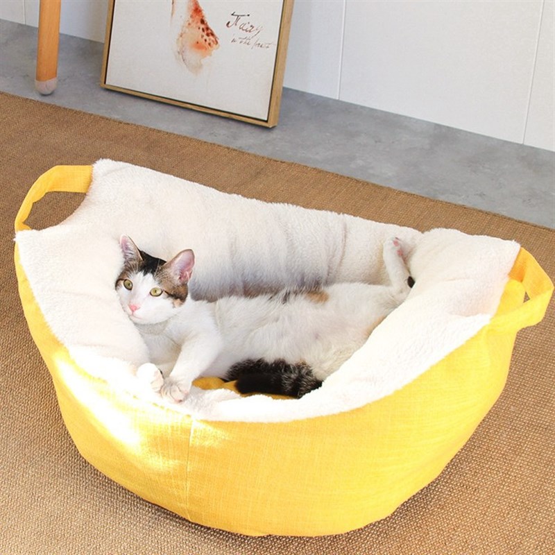 猫窝四季通用可拆洗冬季保暖深度睡眠半封闭式大空间猫咪冬天睡袋