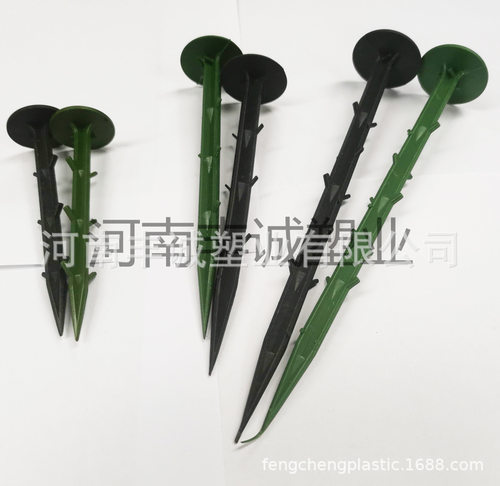 塑料倒刺钉园艺地钉园林地钉防草布地钉除草布地钉两色/500个