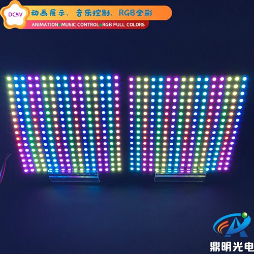 DC5VRGB全彩柔性LED点阵屏