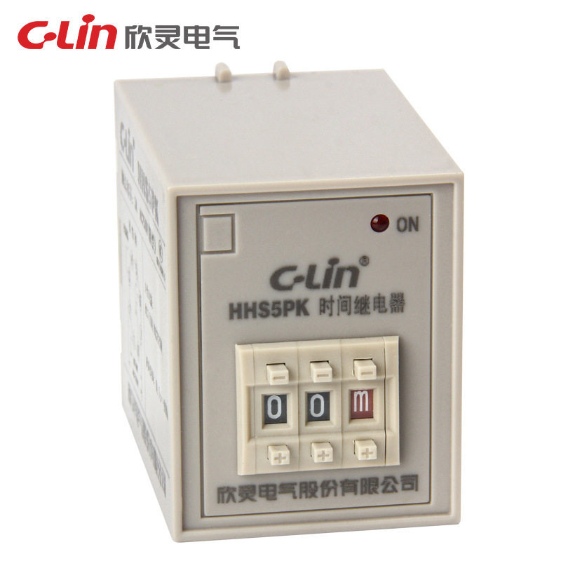 欣灵HHS5PK时间继电器AC220V定时器断开延时