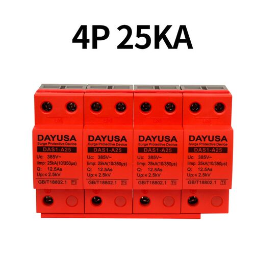 T1级浪涌保护器3P4P15KA电涌保护器SPD 25KA 50KA级防雷保护器
