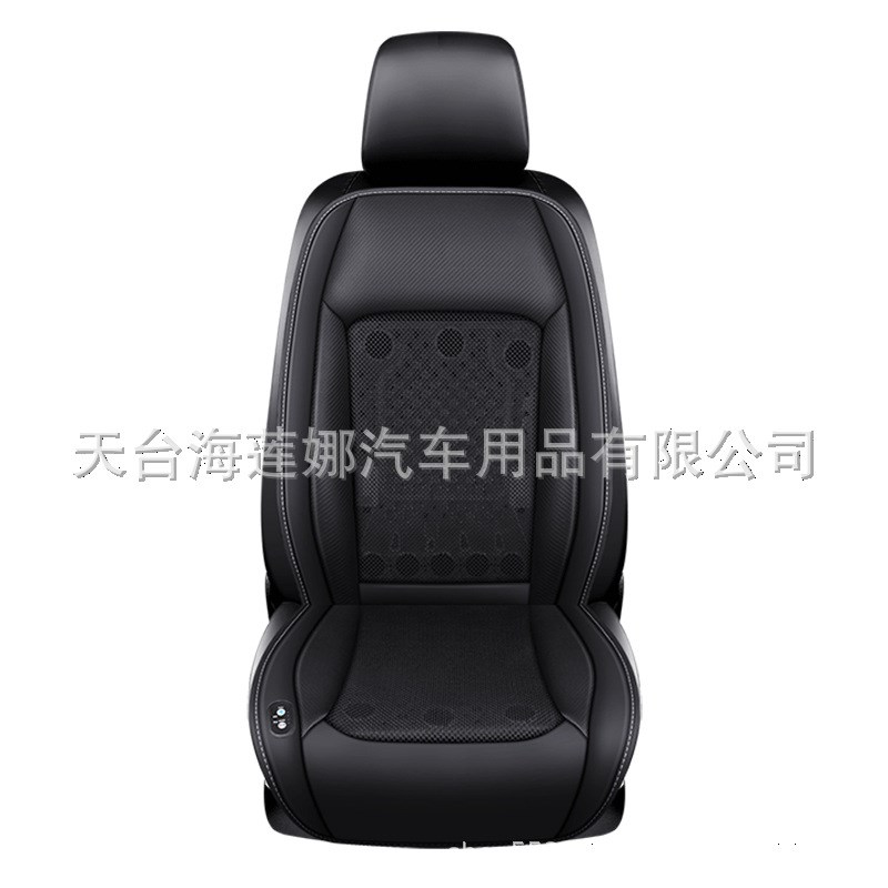 2024款夏季汽车通风坐垫带风扇12V 24V制冷按摩座垫12风机垫子