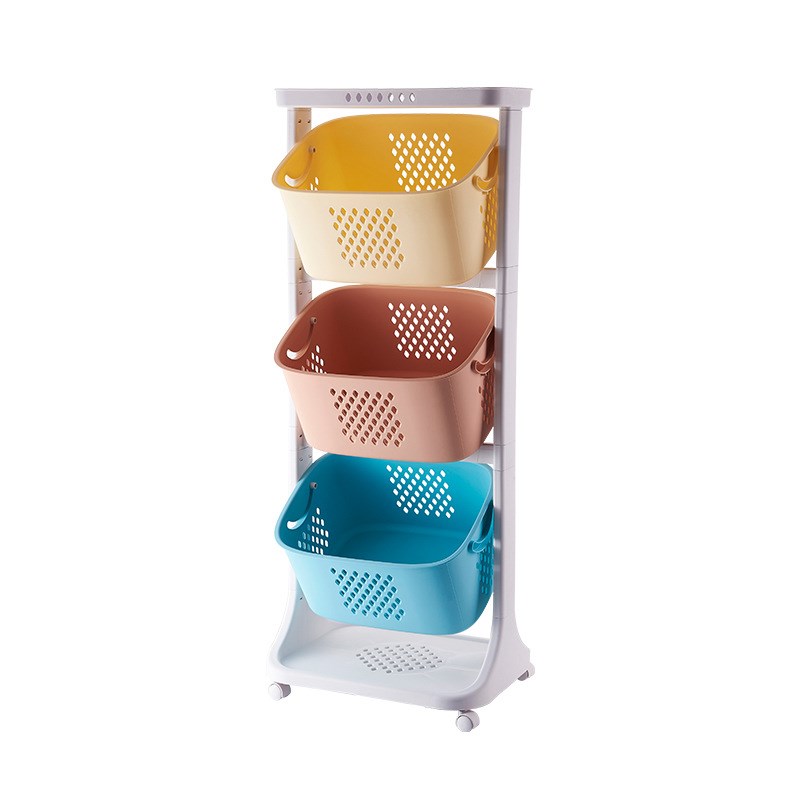 儿童玩具多层塑料储物架家用厨房浴室收纳置物架蔬菜水果收纳架子