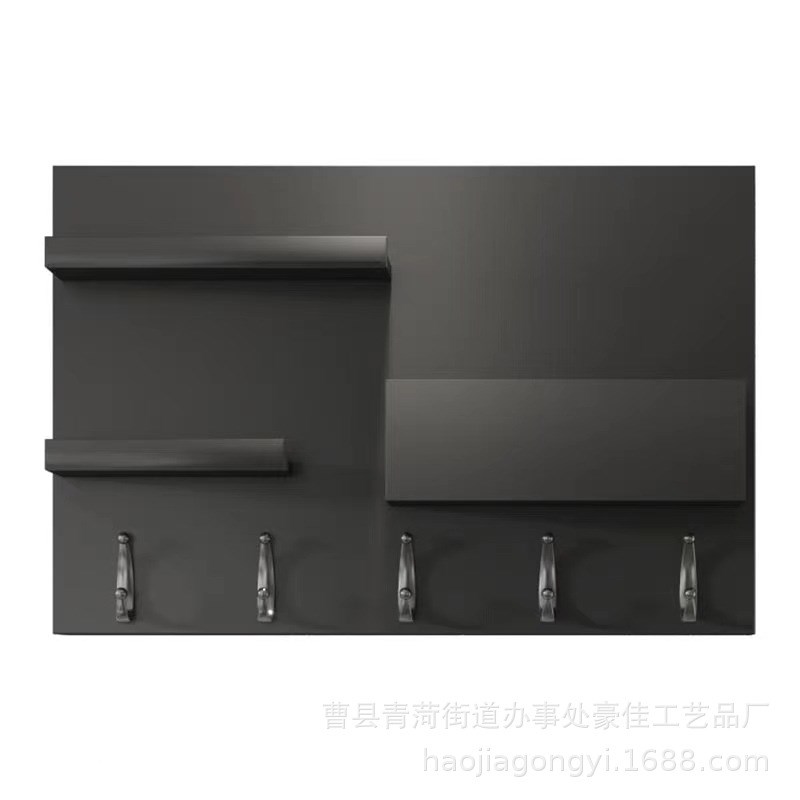 电表箱遮丑箱木质玄关置物架推拉式钥匙挂架电表箱隐藏装饰收纳架