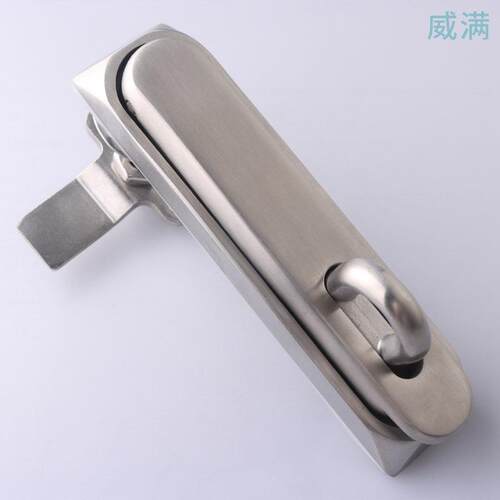 MS860-1-2不锈钢带挂平面锁 机械设备箱柜门锁 机箱柜开关柜门锁
