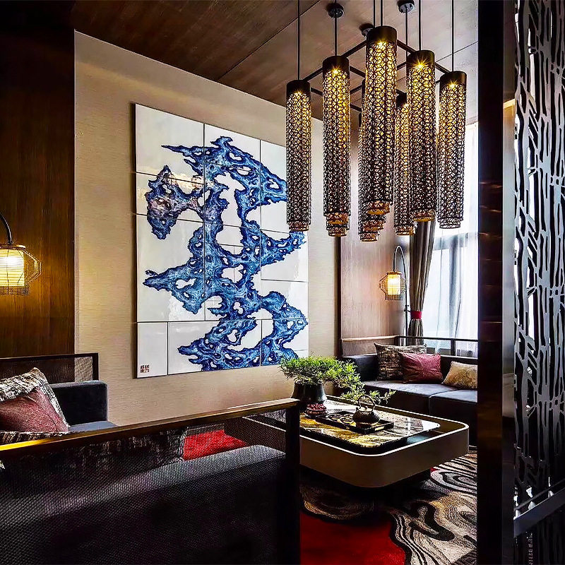 新中式艺术吊灯酒店大堂餐厅公区吊灯别墅灯具