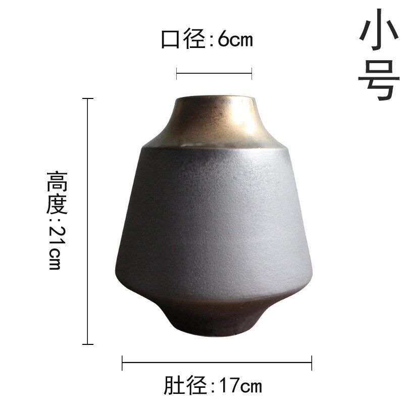 中式陶瓷复古装饰花瓶青花瓷客厅桌面花器花插摆件茶几边几
