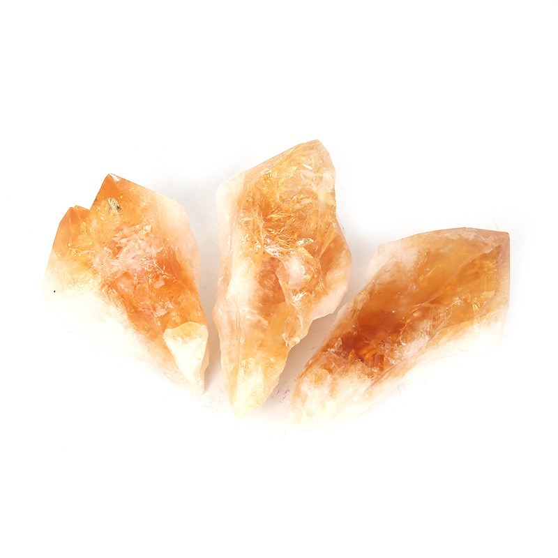 天然黄水晶原石黄水晶能量石权杖水晶原石装饰摆件巴西黄水晶权杖