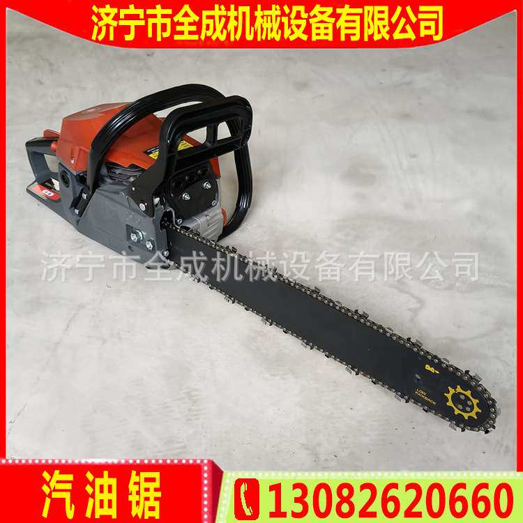 全成手持式链条油锯手提森林汽油摩托锯便携式机动抢险汽油锯价格