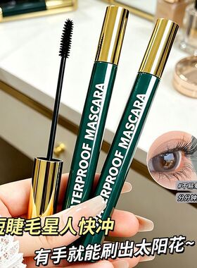 学生卷翘纤长防水防汗定型绚彩玩色睫毛膏持久细刷不晕染加长加密