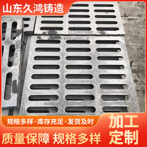 球墨铸铁雨水篦子单箅子300*500小区车库市政排水沟盖板