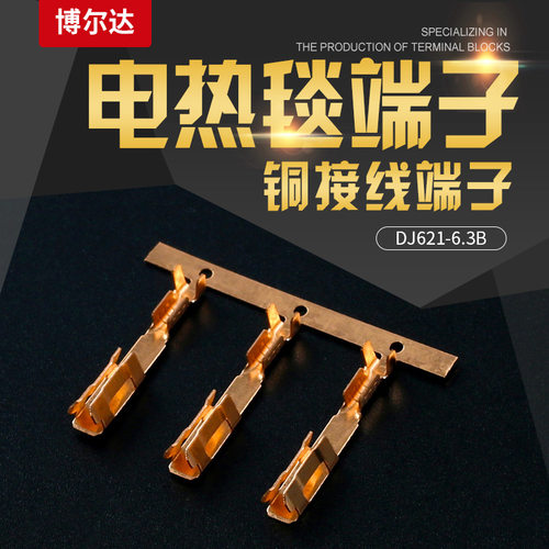 DJ621-6.3B铜接线端子电热毯用