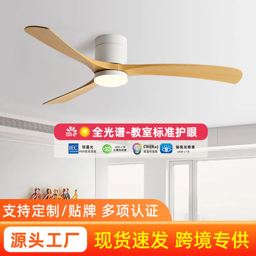 现代简约智能吸顶风扇灯
