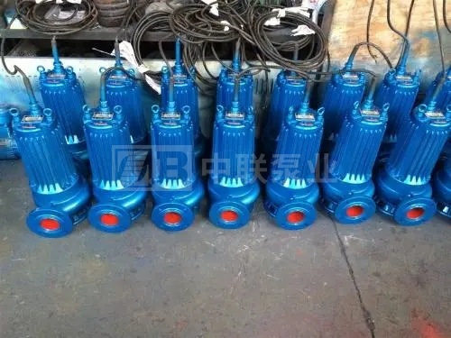 中联 wq污水泵3千瓦7.5kw380v潜水排污泵无堵塞自动搅匀泥浆泵