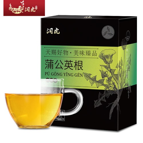 润虎蒲公英根茶婆婆丁根茶炒熟100g/盒独立包装泡水喝的养生茶