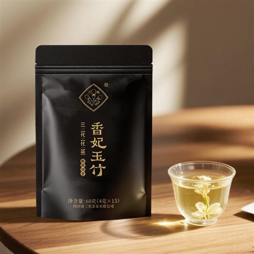 三花茶叶茉莉花茶特级香妃玉竹珍品茶叶新茶横县茉莉花小袋装60g
