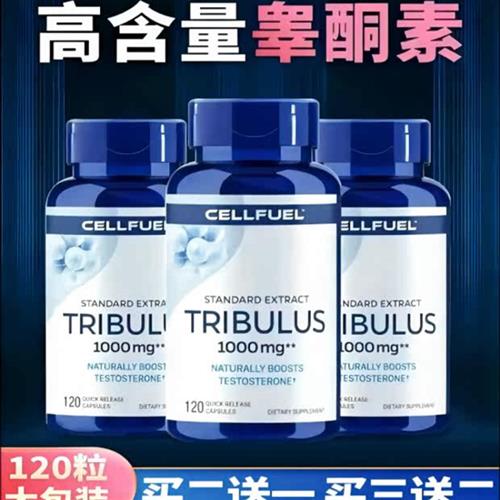 美国促酮锌镁雄性胶囊激素补充海绵刺蒺藜皂甙胶囊120粒