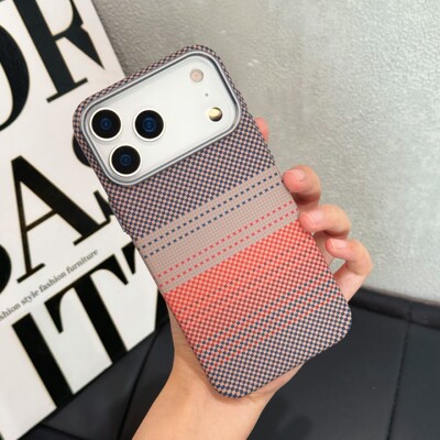 凯拉夫碳纤维纹适用iPhone17手机壳金属镜框磁吸苹果16防摔保护套