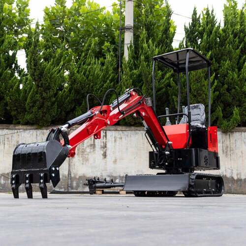 跨境出口破碎小挖机市政工程农用挖沟机翻地松土开荒机mini挖土机