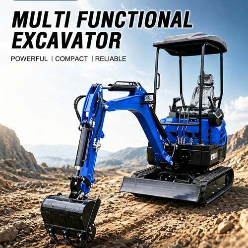 ExportExcavator破碎开沟钻孔小挖机家用工程履带微型挖掘机CE