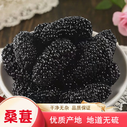 新疆特产桑葚子桑葚果干果黑桑葚水洗无沙桑椹干50克中药材店铺