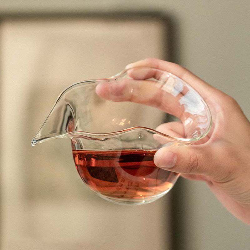 日式加厚高硼硅玻璃公道杯茶海