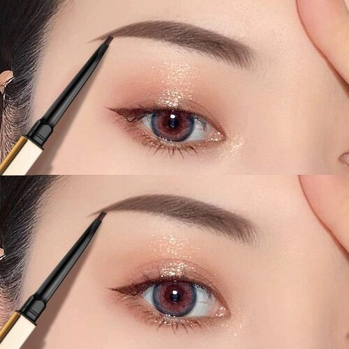 金条小金筷双头眉笔极细立体持久不晕染三角头眉笔防水防汗不脱妆