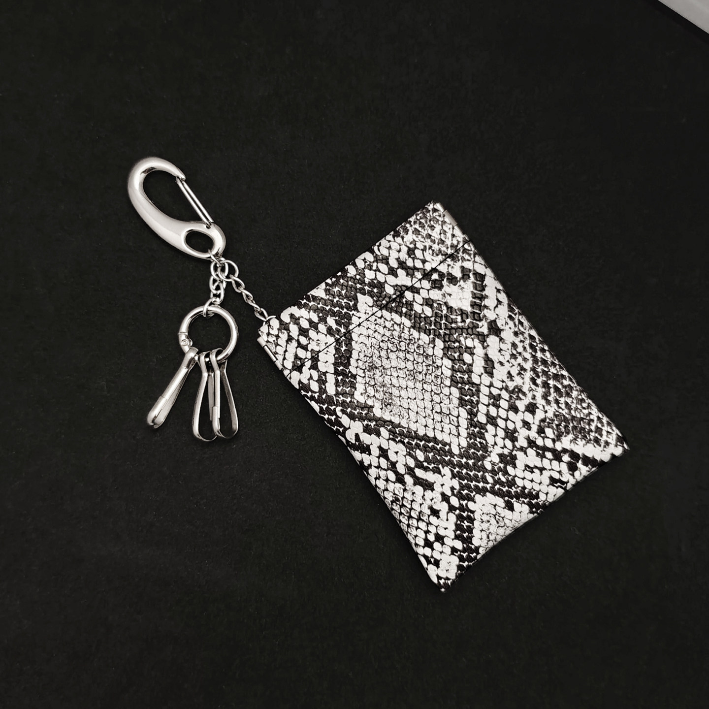 蛇纹卡包挂饰配饰挂件腰间裤子零钱包男钥匙扣便携式收纳复古裤链