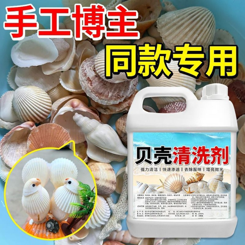 草酸洗贝壳清洗剂海螺装饰珊瑚鲍鱼大贝壳专用清洁去污除垢亮光剂