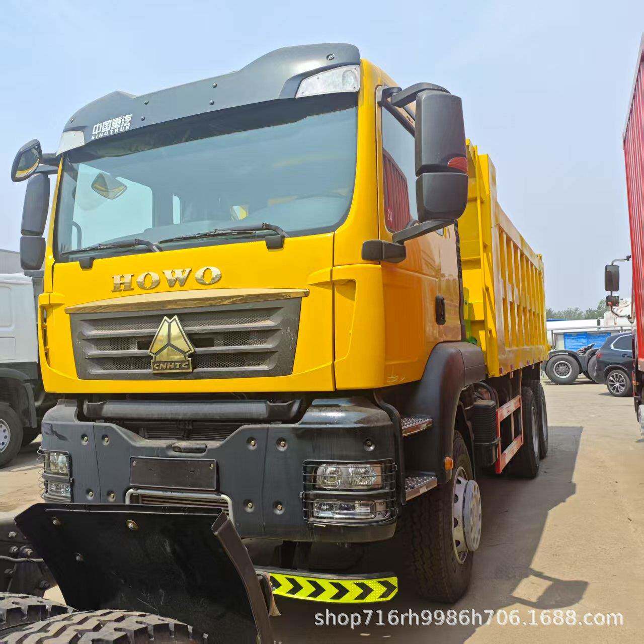 WDG现出口非洲HWO自卸卡车斗 8X4二手豪沃土方O翻车 371马车力翻