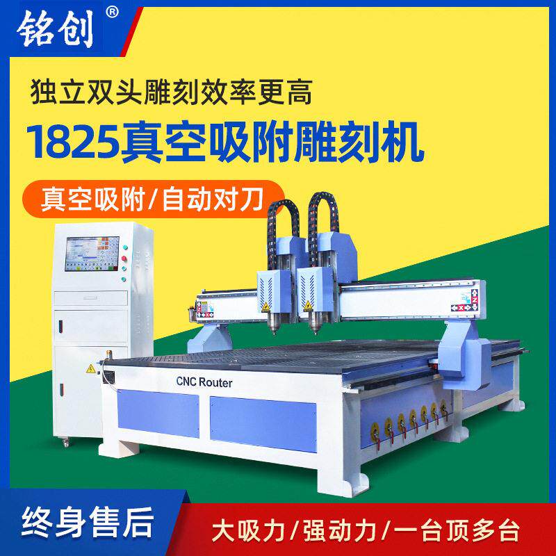 1825木工雕刻机大型全自动独立双头cnc数控实木立体广告浮雕机
