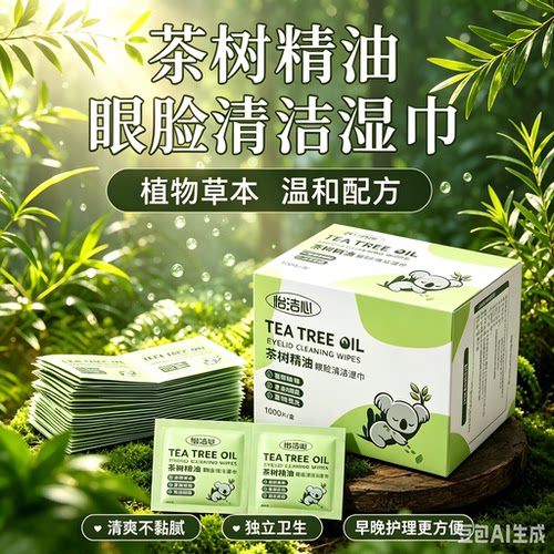【抢！200片】眼睑清洁湿巾眼部专用温和舒缓眼干眼涩眼疲劳JM
