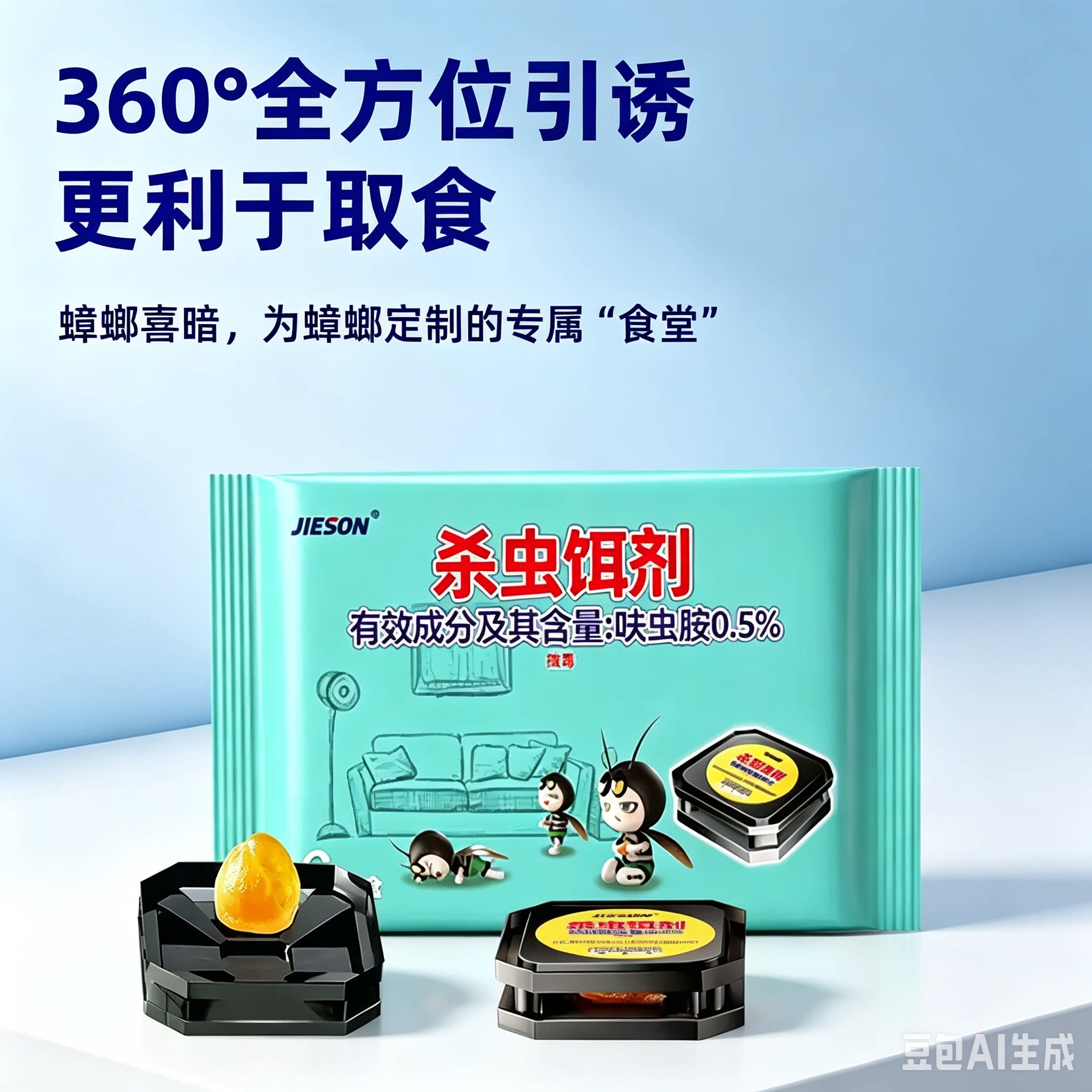 蟑螂药全一窝端家用室内厨房强力灭杀蟑胶饵剂神JM