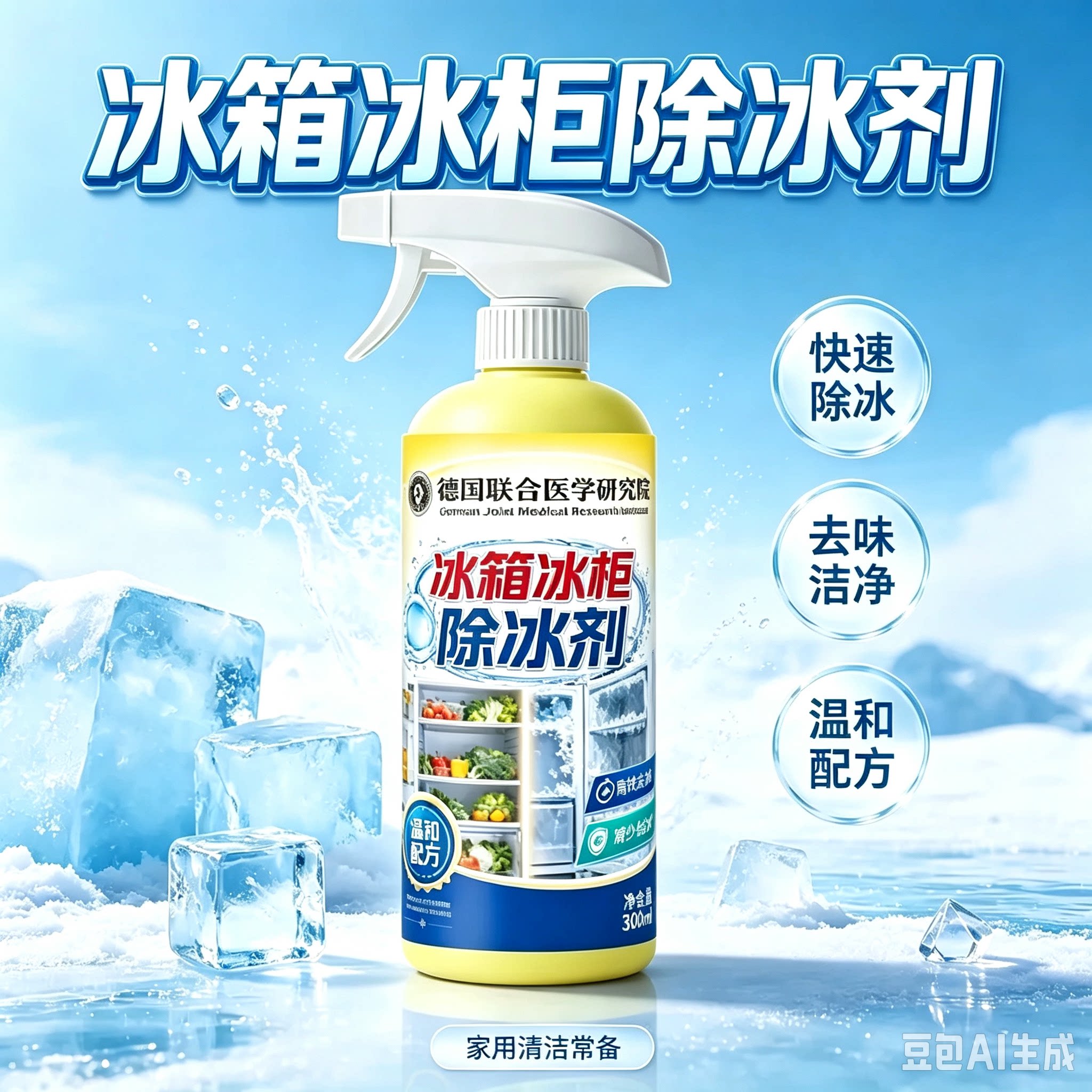 【买一送一】家用冰箱除冰除霜喷雾冰柜快速融冰家用除冰剂JM