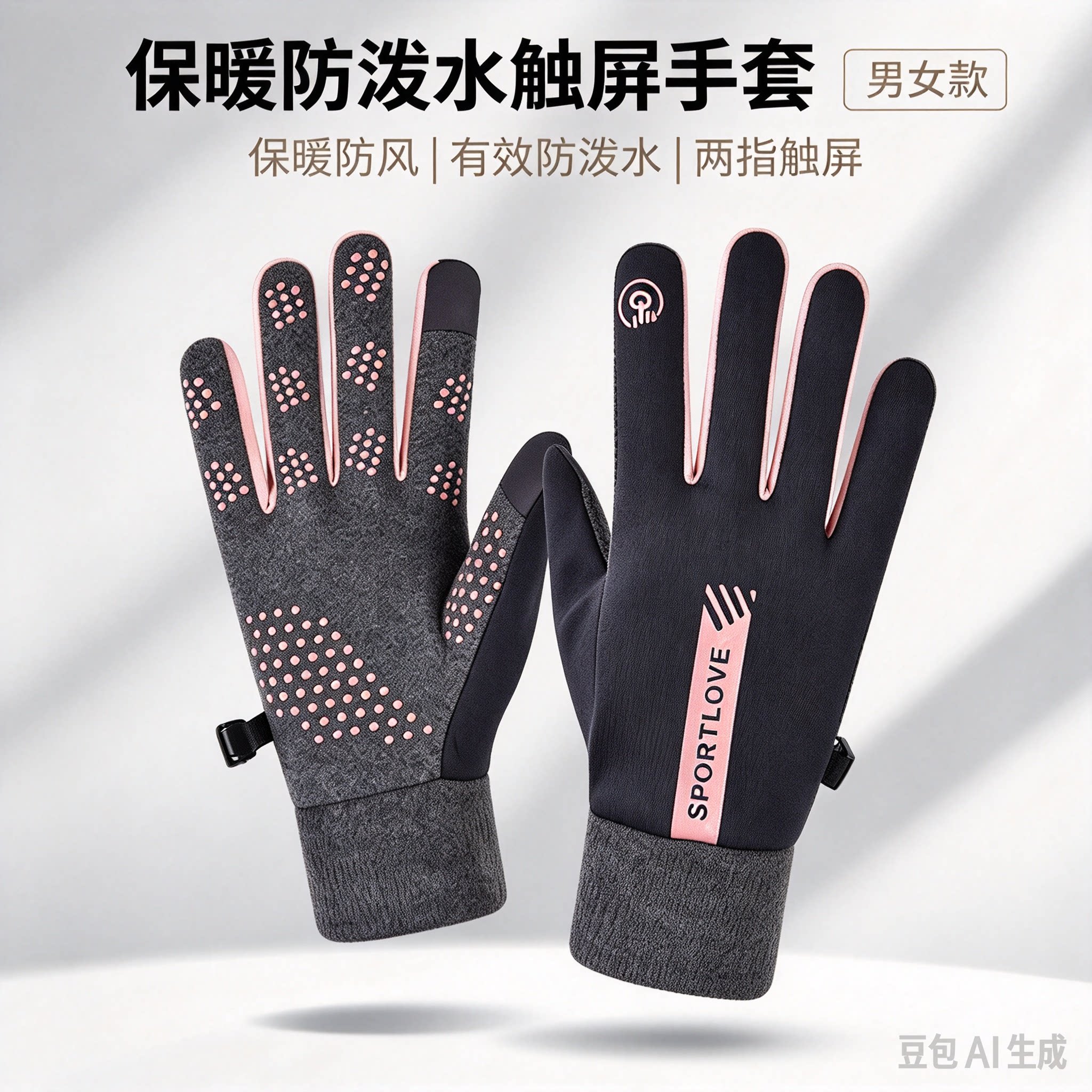 【不惧严寒】冬季骑行手套触屏加绒户外运动防风防水防滑手套JM2