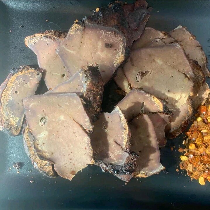 傣家碳火烤牛肝下酒小菜 撒撇配料云南傣味小吃特产新鲜美味食