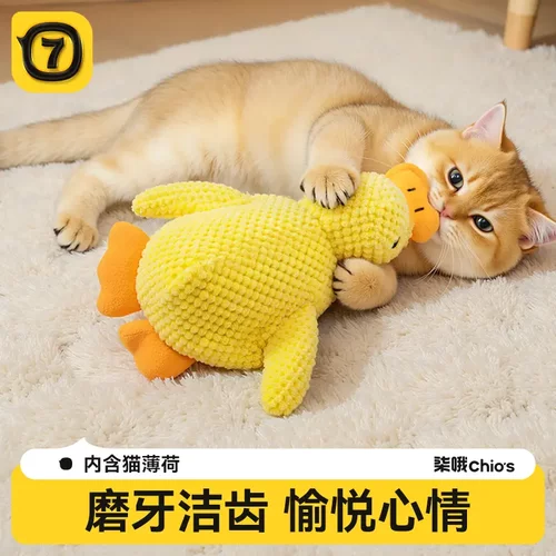 猫咪玩具解闷神器毛绒猫薄荷玩具自嗨发声磨牙耐咬猫咪用品dy