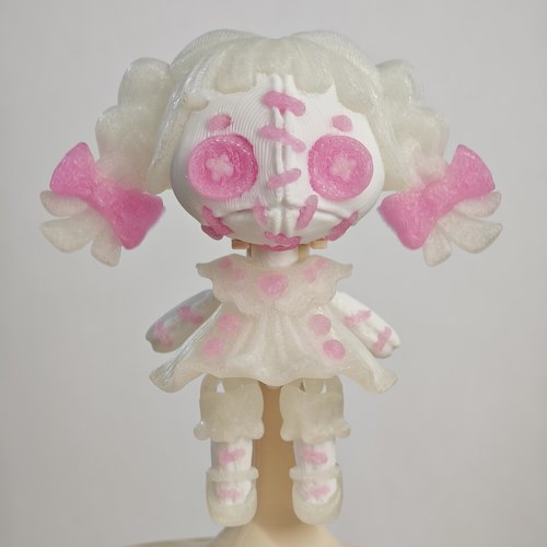 抽象限量3D打印关节可动钥匙挂件