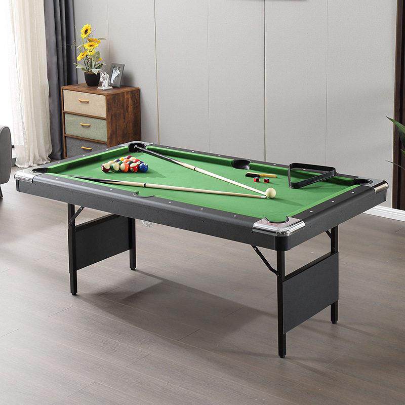家用室内成人1.9米折叠台球桌免安装桌球台撞球台pooltable