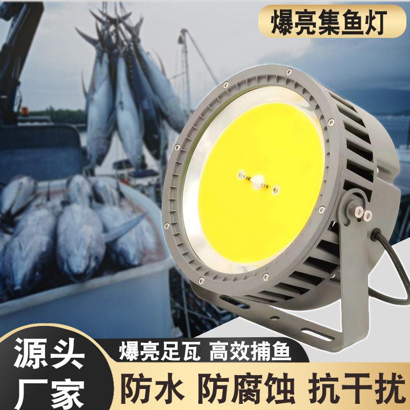 船用集渔灯1000W防水捕鱼诱鱼灯夜间海钓聚鱼灯户外LED集鱼灯超亮