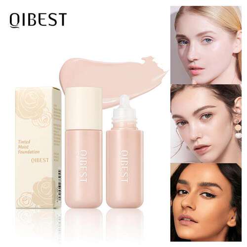 QIBEST粉底液防汗不易脱妆
