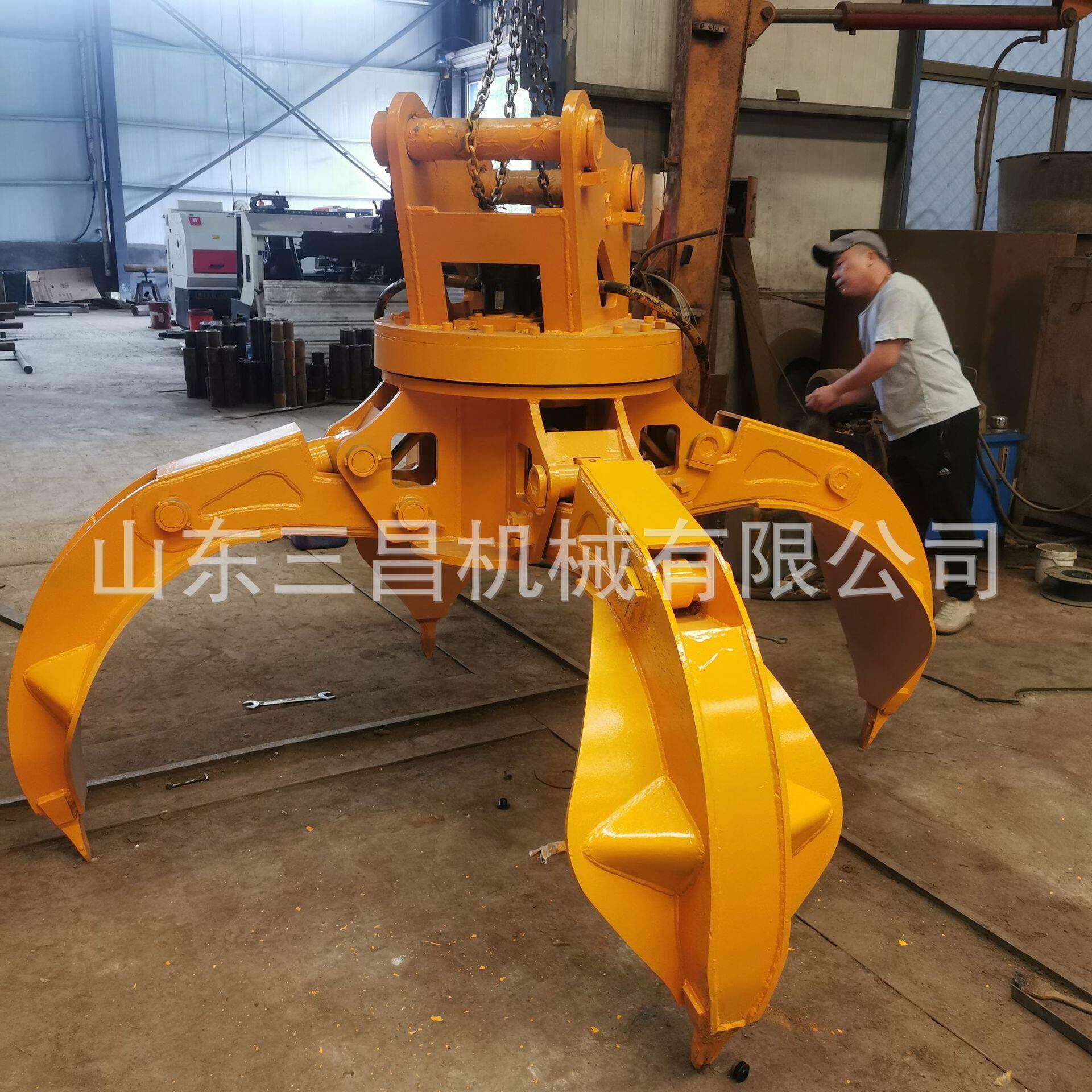 工业废料用60-220挖掘机梅花液压抓钢机废料抓钩机生活垃圾厂家