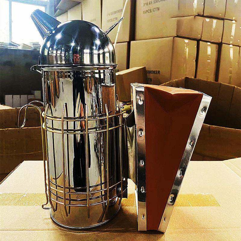 蜂具皮鼓喷烟器不锈钢加圆喷烟器不伤蜂驱蜂利器熏烟器