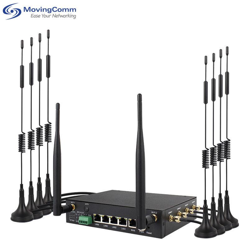 星恒讯工业5G车载网关000M双频WiFi6双模双卡双待串口透传路由器